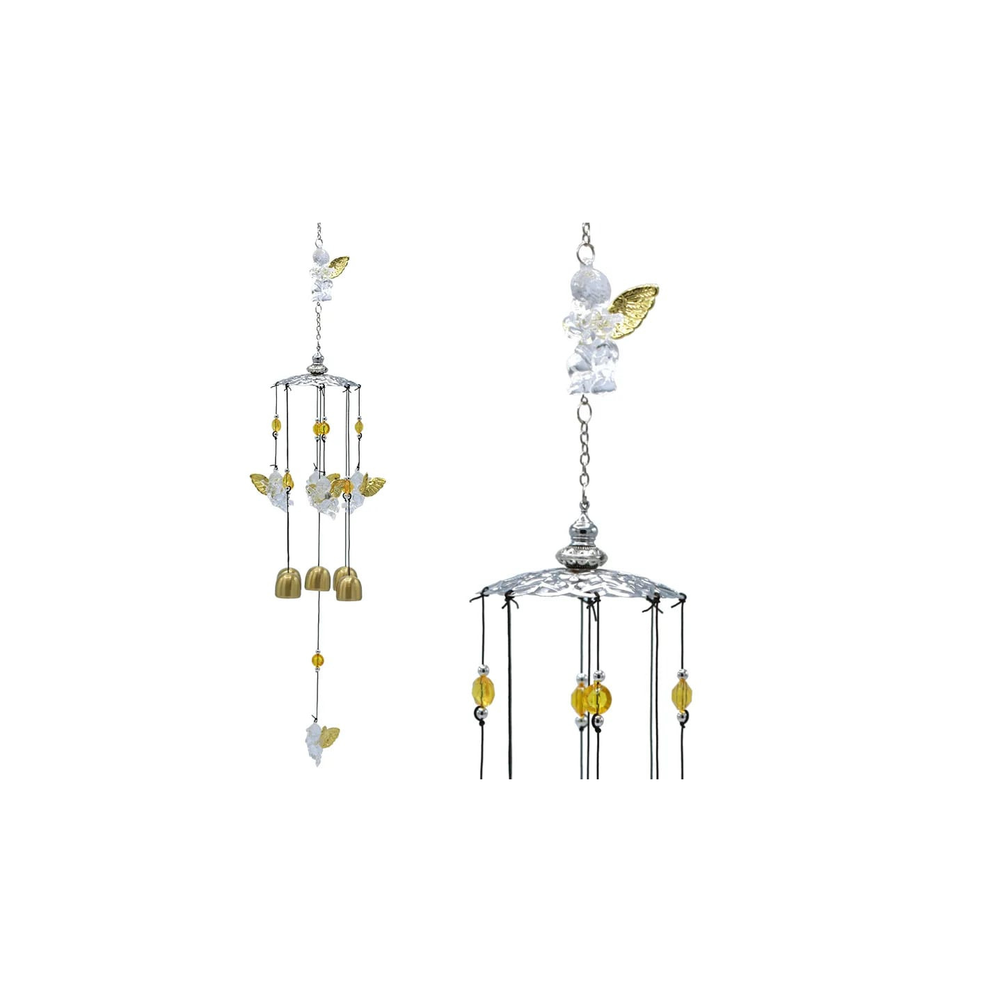 Carillon à vent avec cinq anges | Pieralune