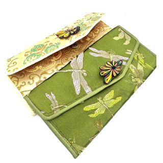 Brocade Fabric Wallet & Multipurpose Pouch (2 pieces)