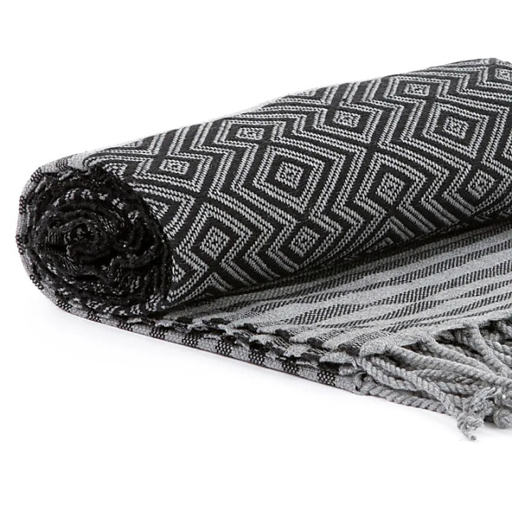 Ottoman Serviette de hammam noire | Pieralune
