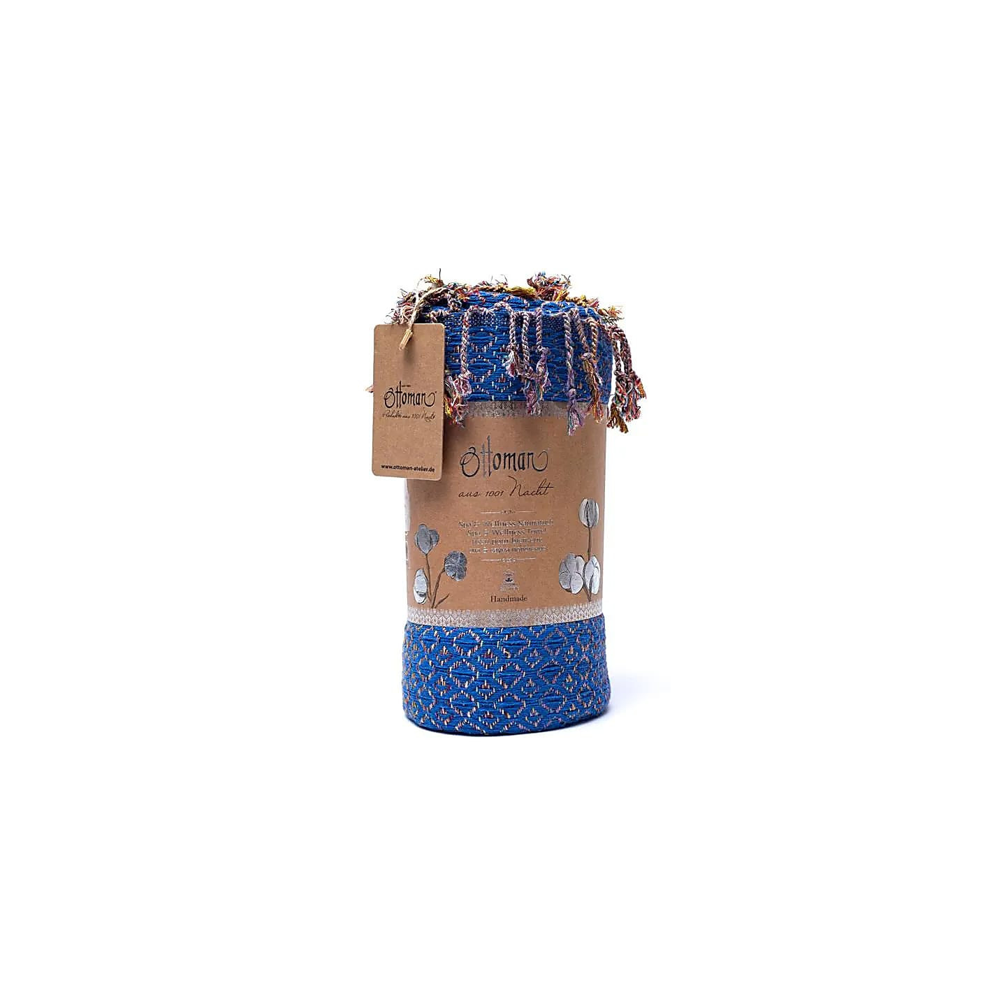 Ottoman Serviette de hammam Bleu foncé | Pieralune