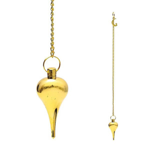 Pendule lune couleur or dans sachet en velours | Pieralune