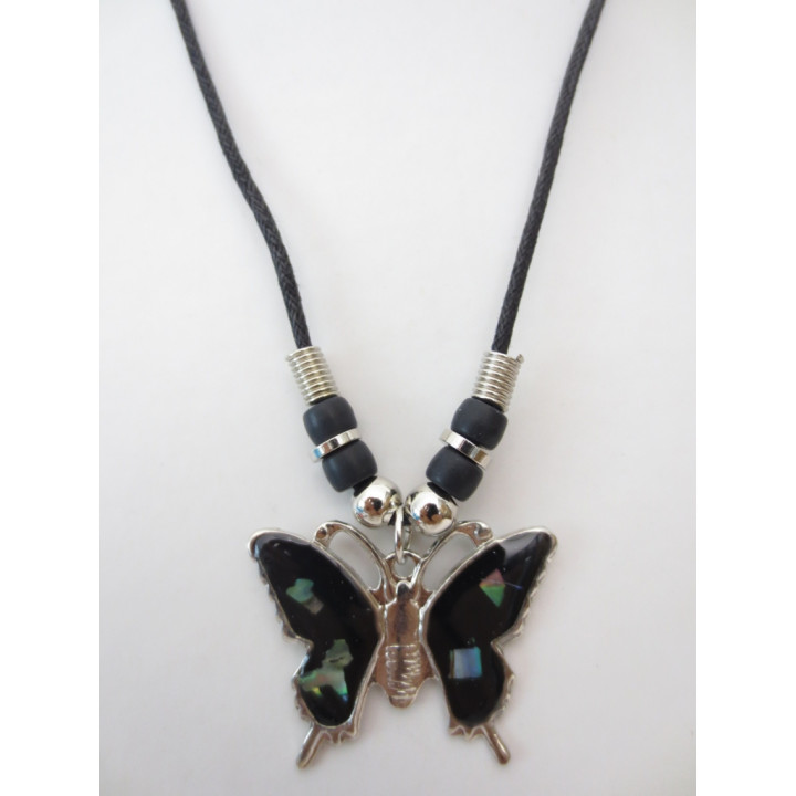 butterfly steel necklace