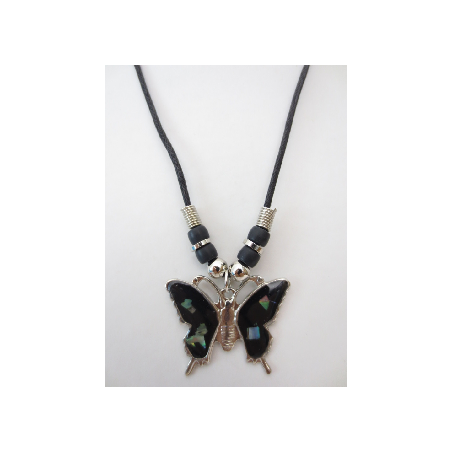 butterfly steel necklace