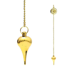 Pendule soleil et lune couleur or dans sachet en velours | Pieralune