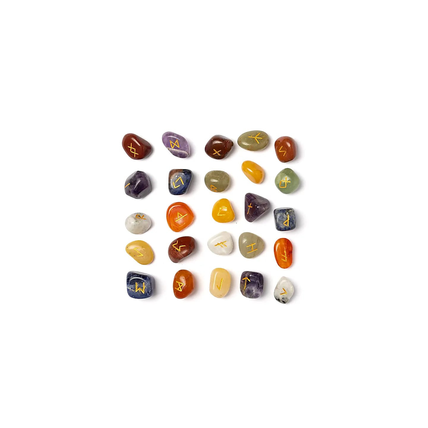 Oracle runique 7 Chakras en sachet en coton | Pieralune