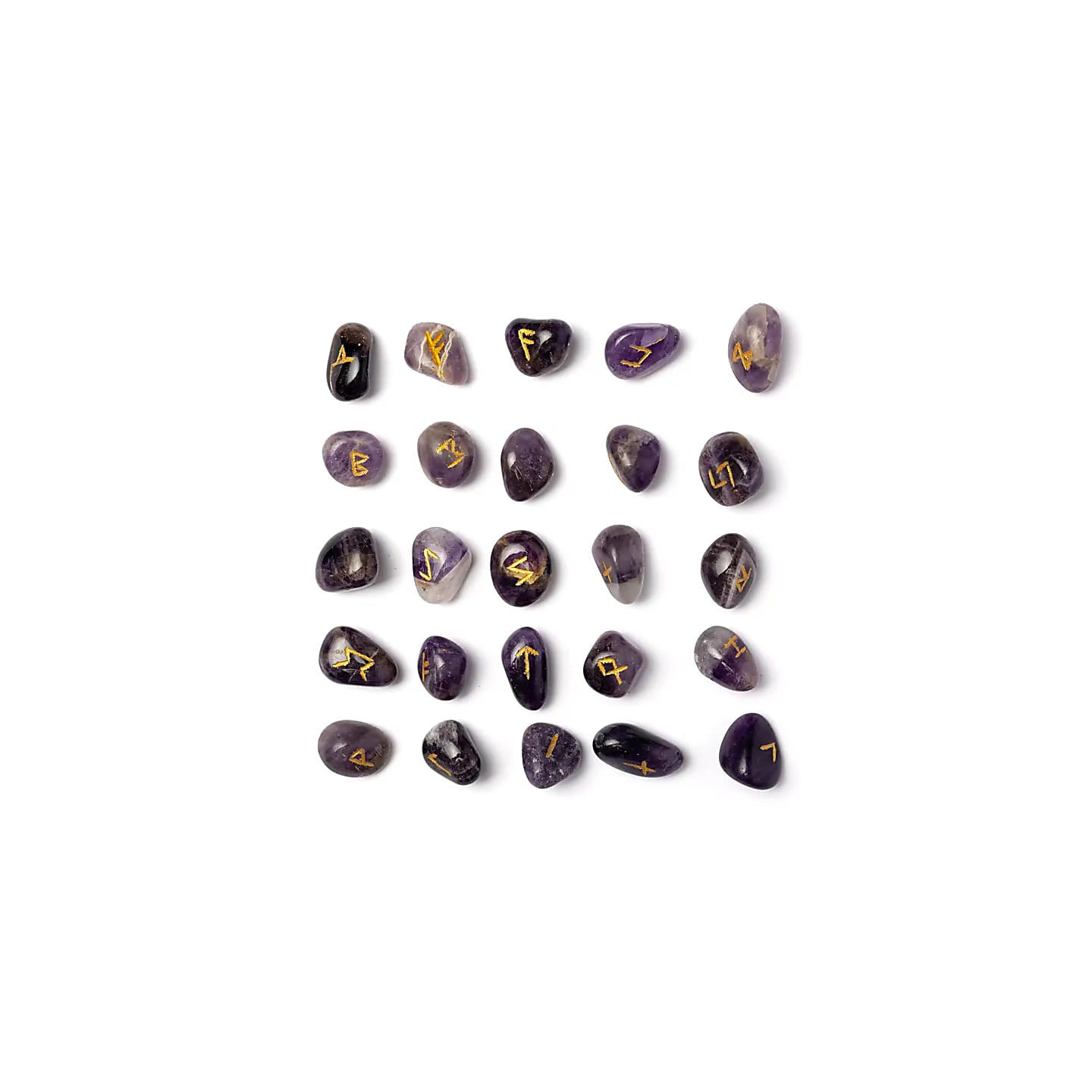 Oracle runique Améthyste en sachet en coton | Pieralune