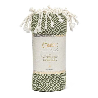 Ottoman serviette de hammam olive | Pieralune