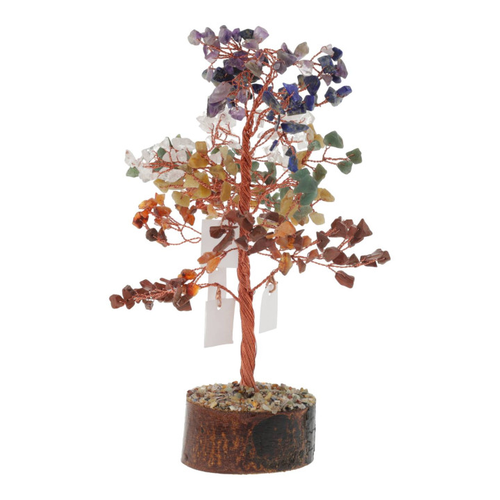 Arbre à Souhaits de Manifestation 7 Chakra avec 20 Cartes de Vœux