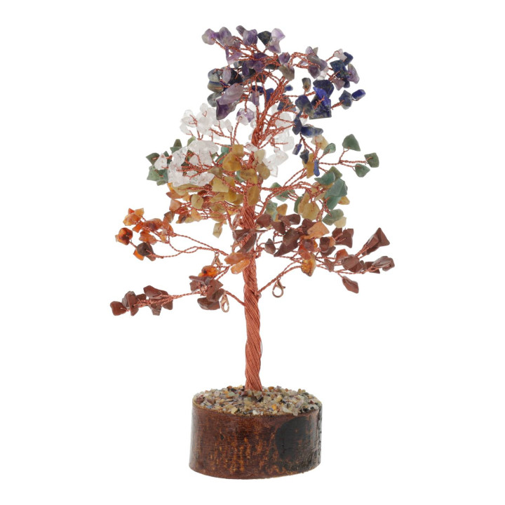 Arbre à Souhaits de Manifestation 7 Chakra avec 20 Cartes de Vœux