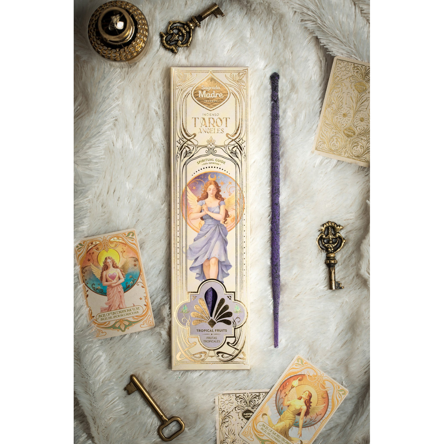 Sagrada Madre Tarot Angels encens Guide Spirituel