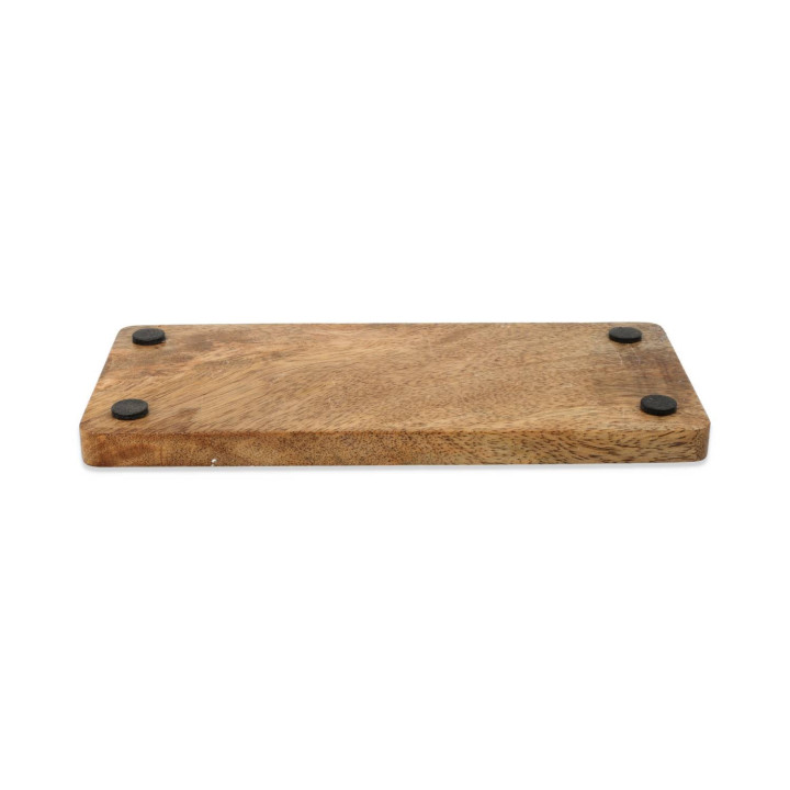 Porte-cartes 7 chakras pierres des chakras mélangées bois de manguier