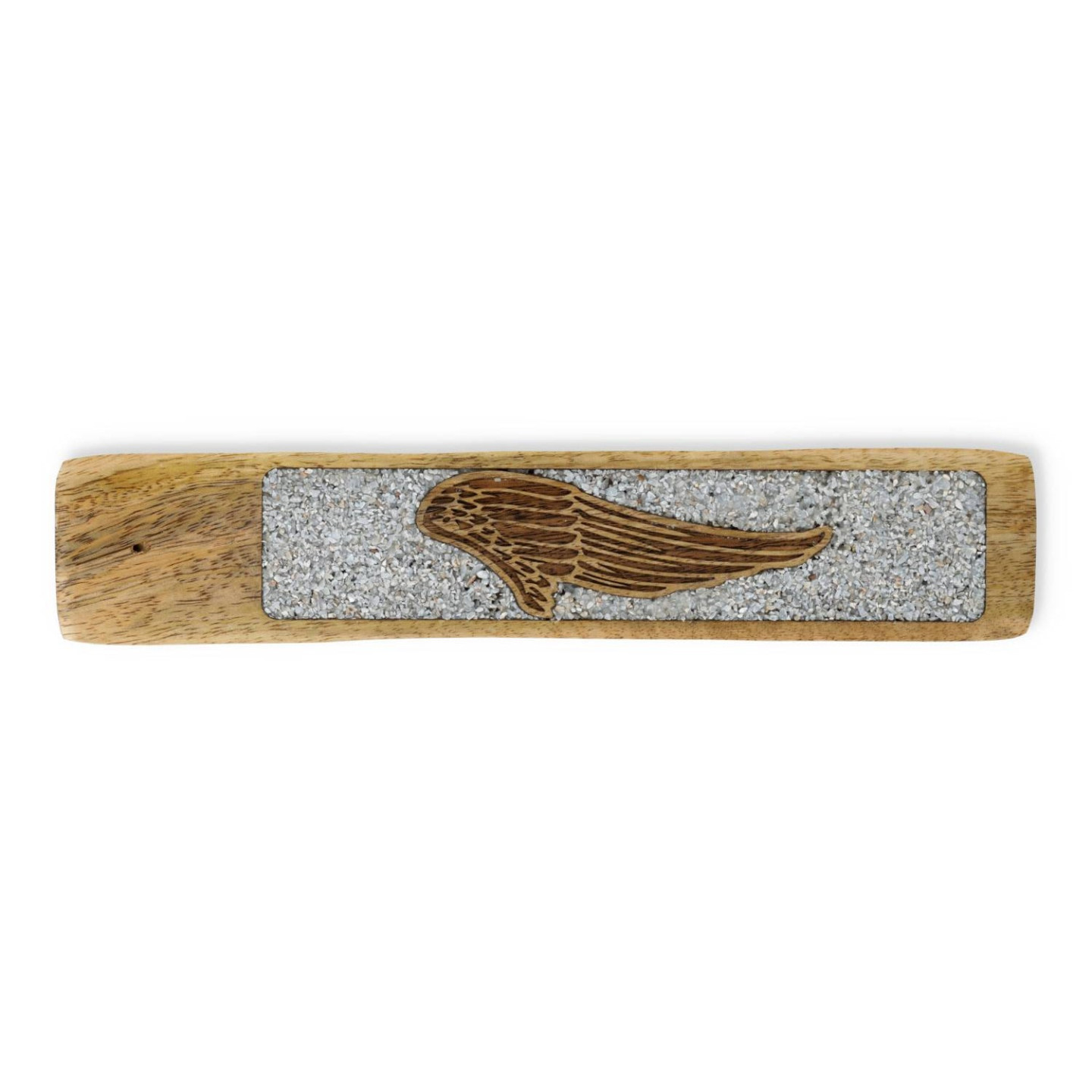 Porte-encens Ailes d’ange angélite bois de manguier