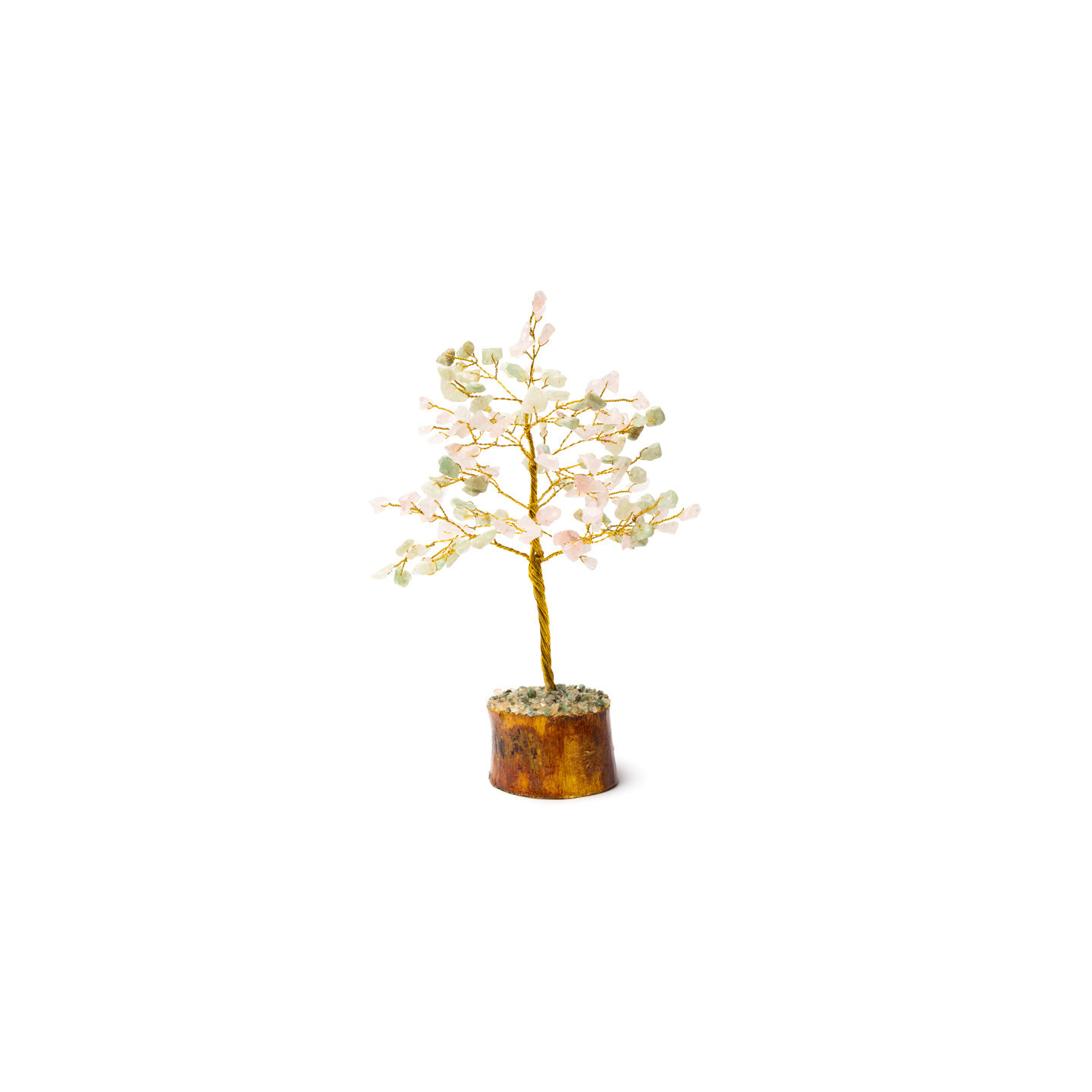 Arbre en Pierres Précieuses Green Aventurine & Rose Quartz