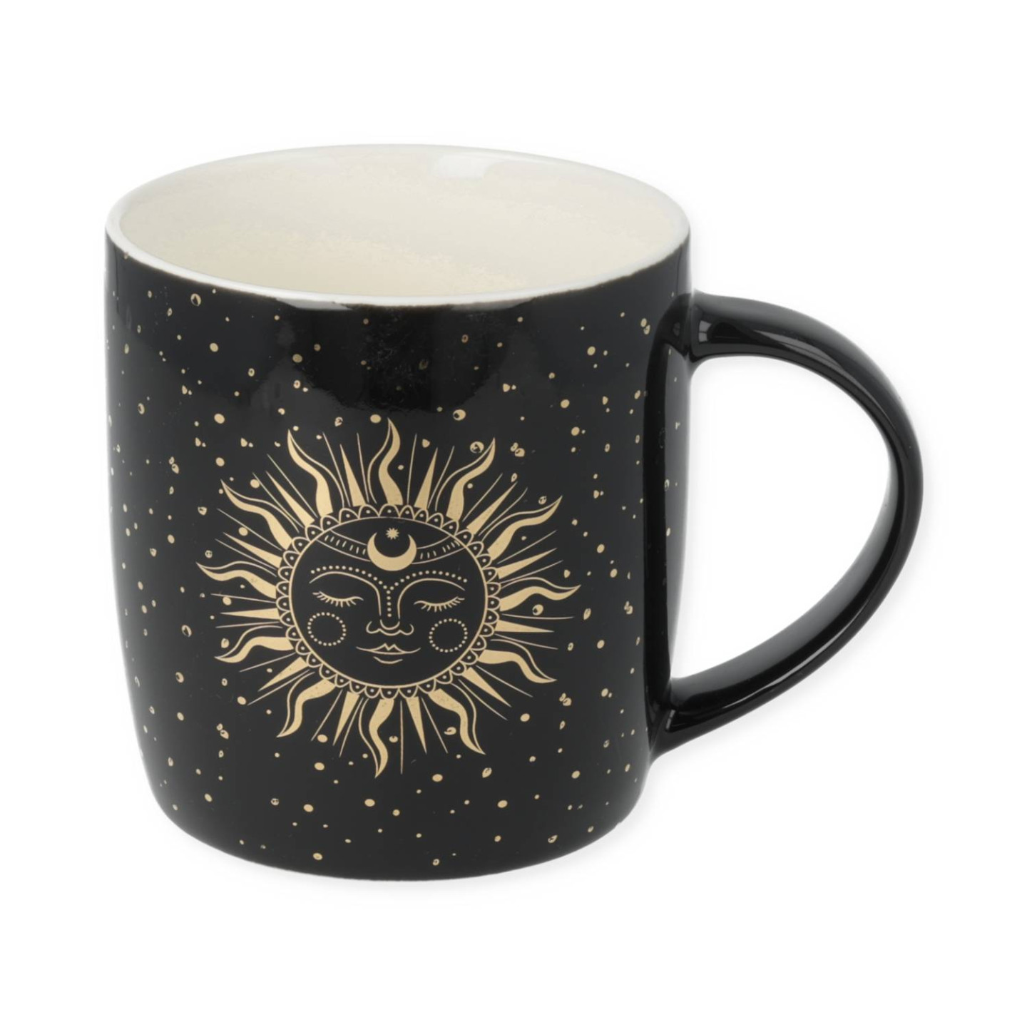 Tasse à thé set Soleil et Lune noir
