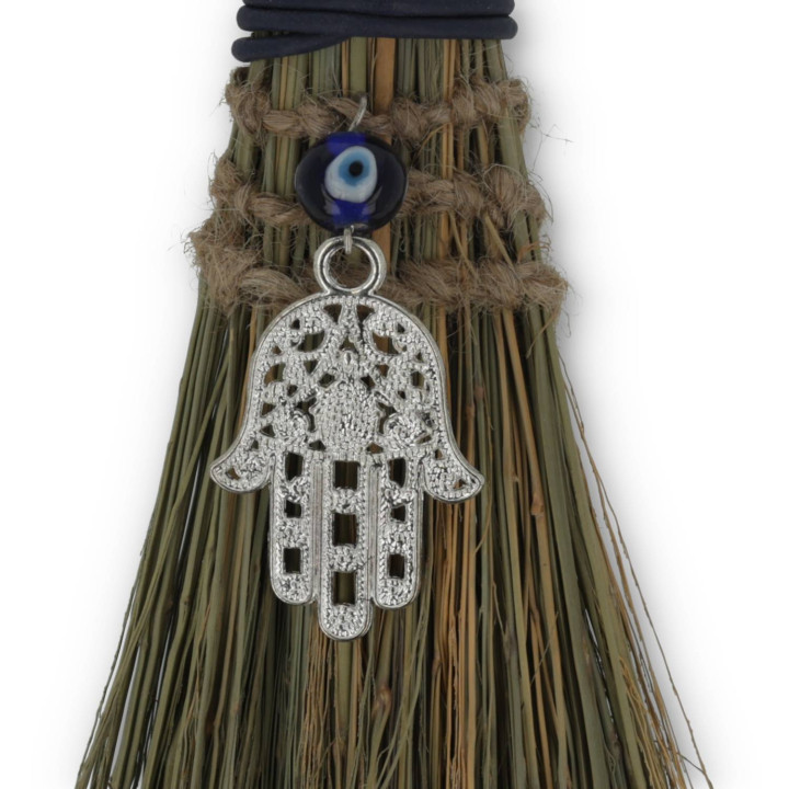 Balai de sorcière evil eye & Main de Fatima