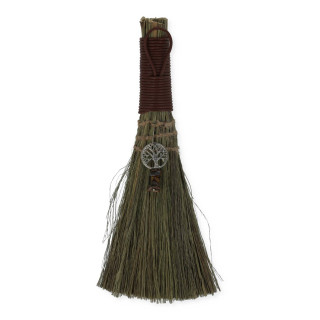 Balai de sorcière Tree of Life avec éclats d’œil de tigre