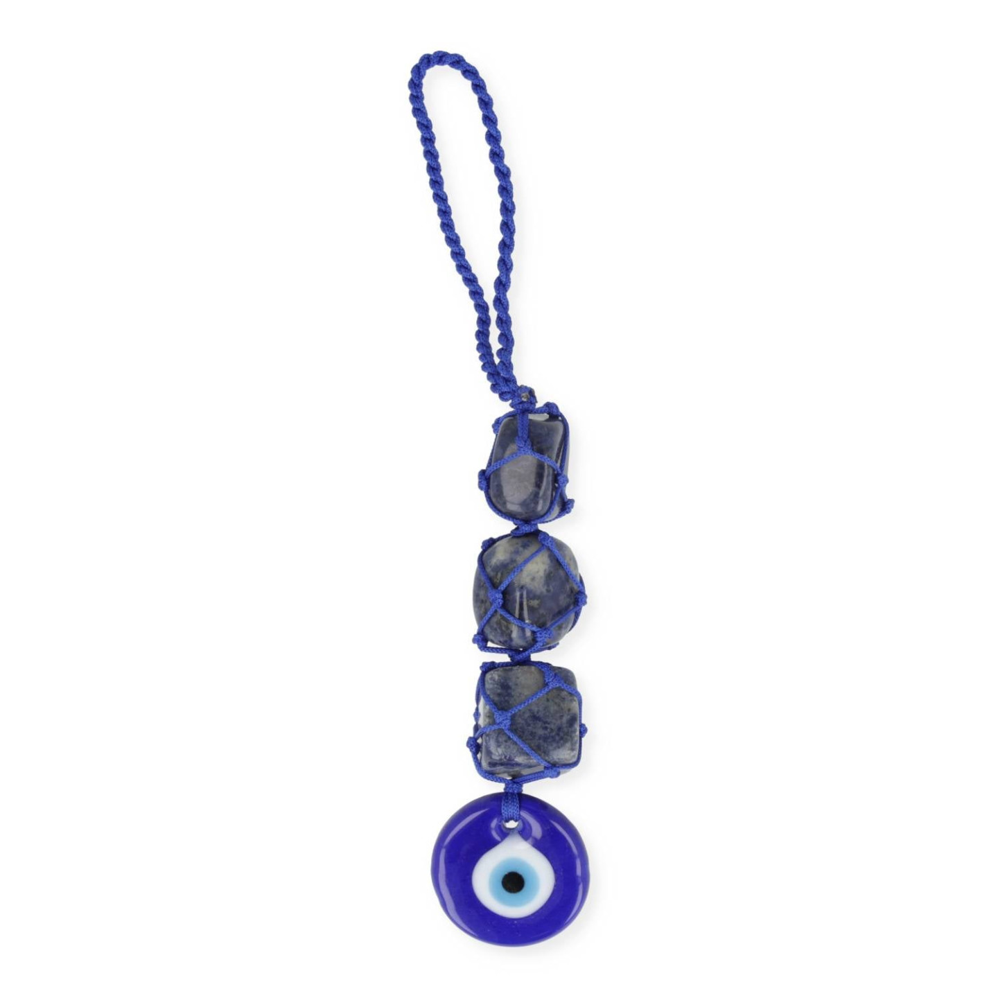 Amulette de Protection Mauvais Œil avec Sodalite