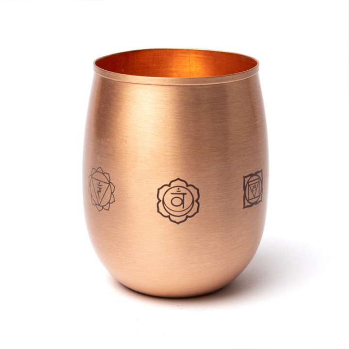 Gobelet en cuivre 7 chakras
