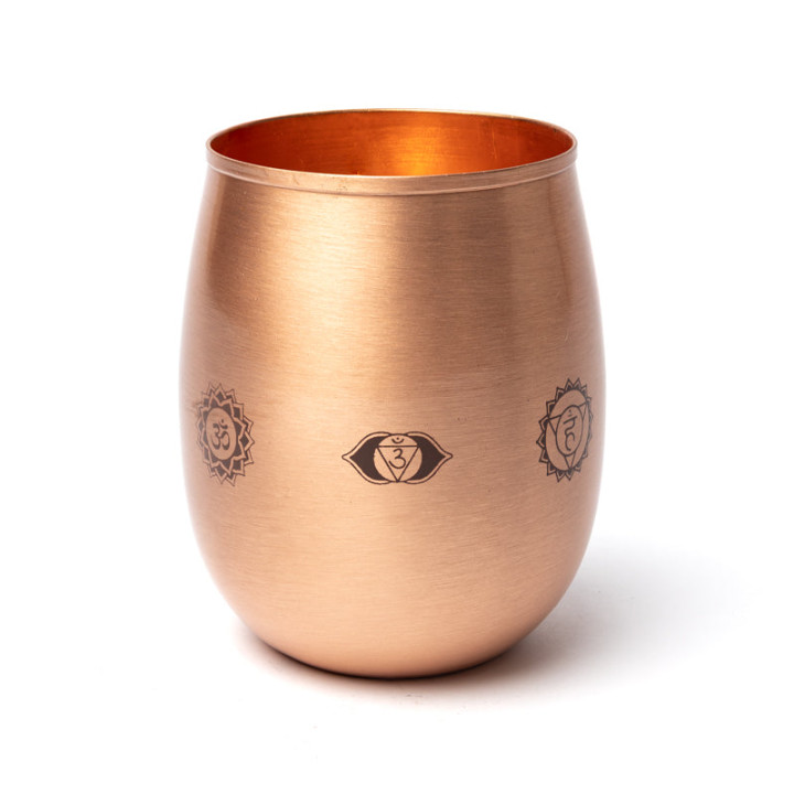 Gobelet en cuivre 7 chakras