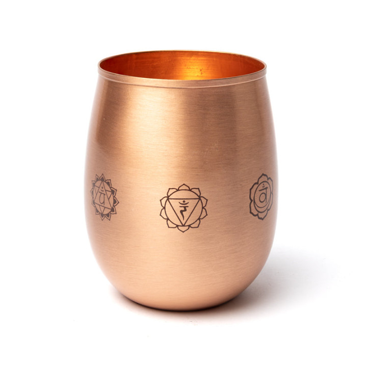 Gobelet en cuivre 7 chakras
