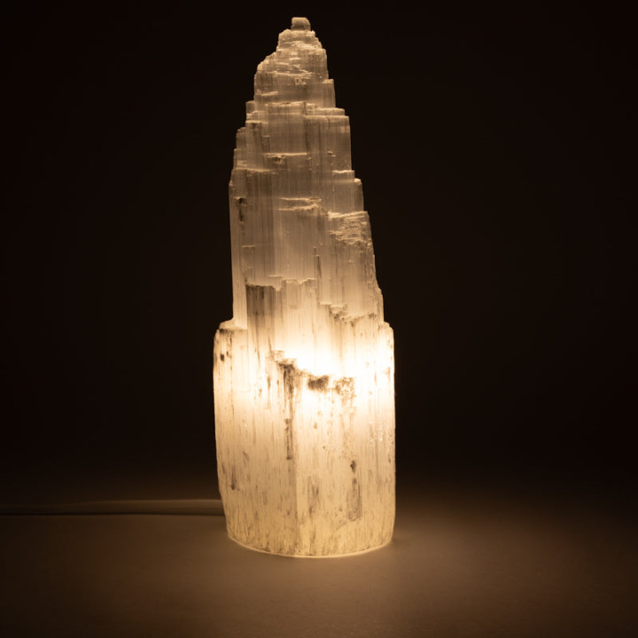 Lampe iceberg en sélénite