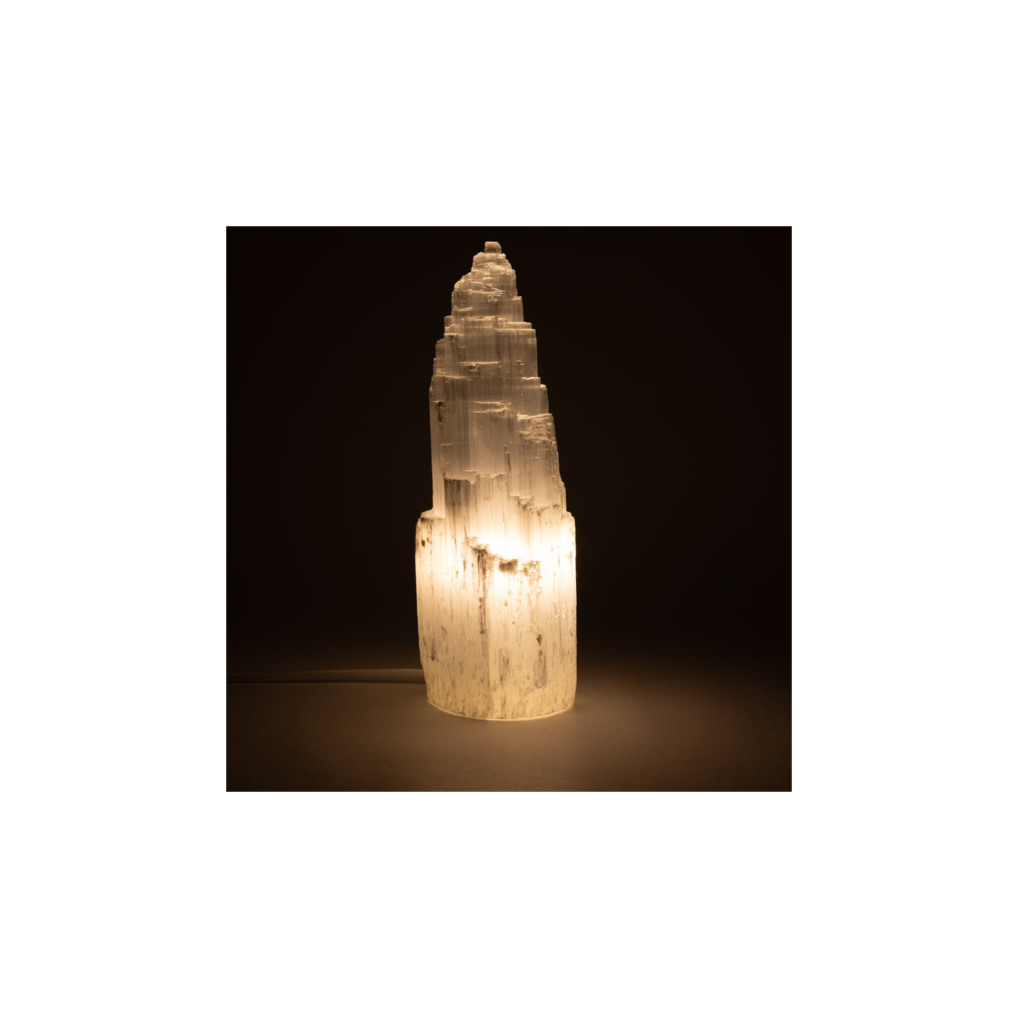 Lampe iceberg en sélénite