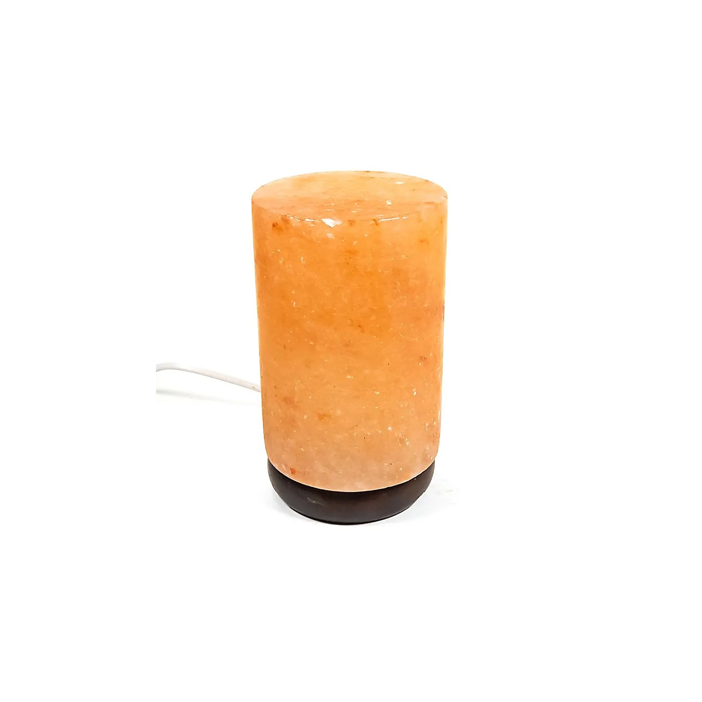Lampe en cristal de sel cylindre avec câble et LED