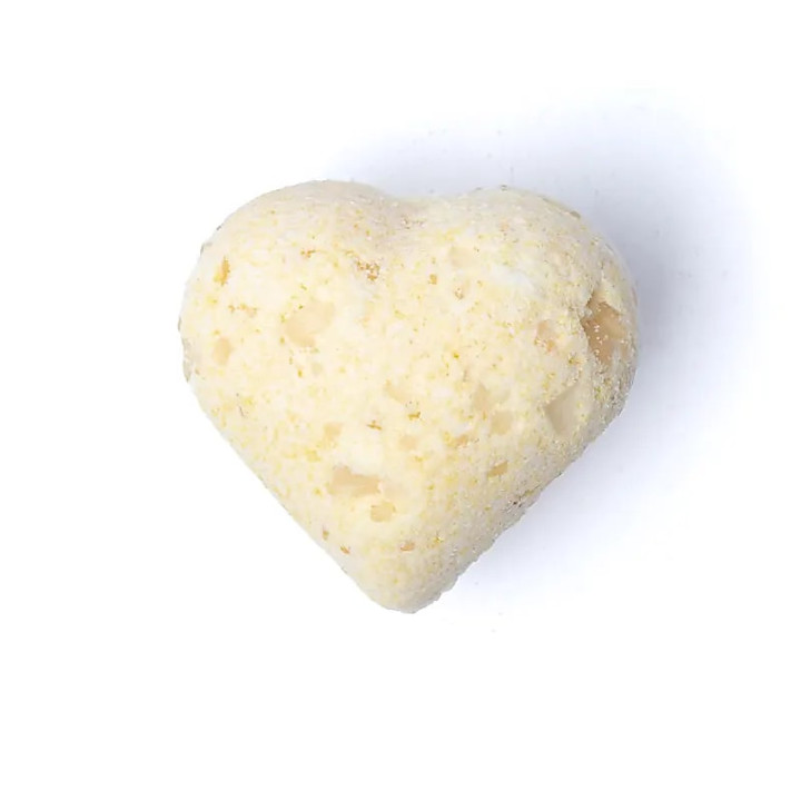 Bombe de bain coeur miel et lait
