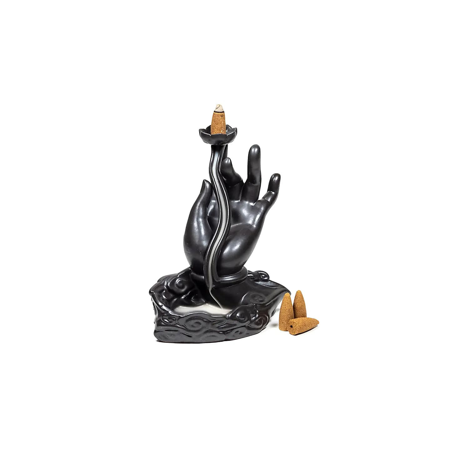 Brûleur d'encens à refoulement main Lotus | Pieralune