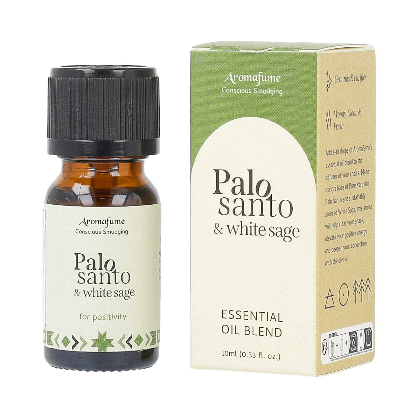 Aromafume huile essentielle Palo Santo & Sauge Blanche