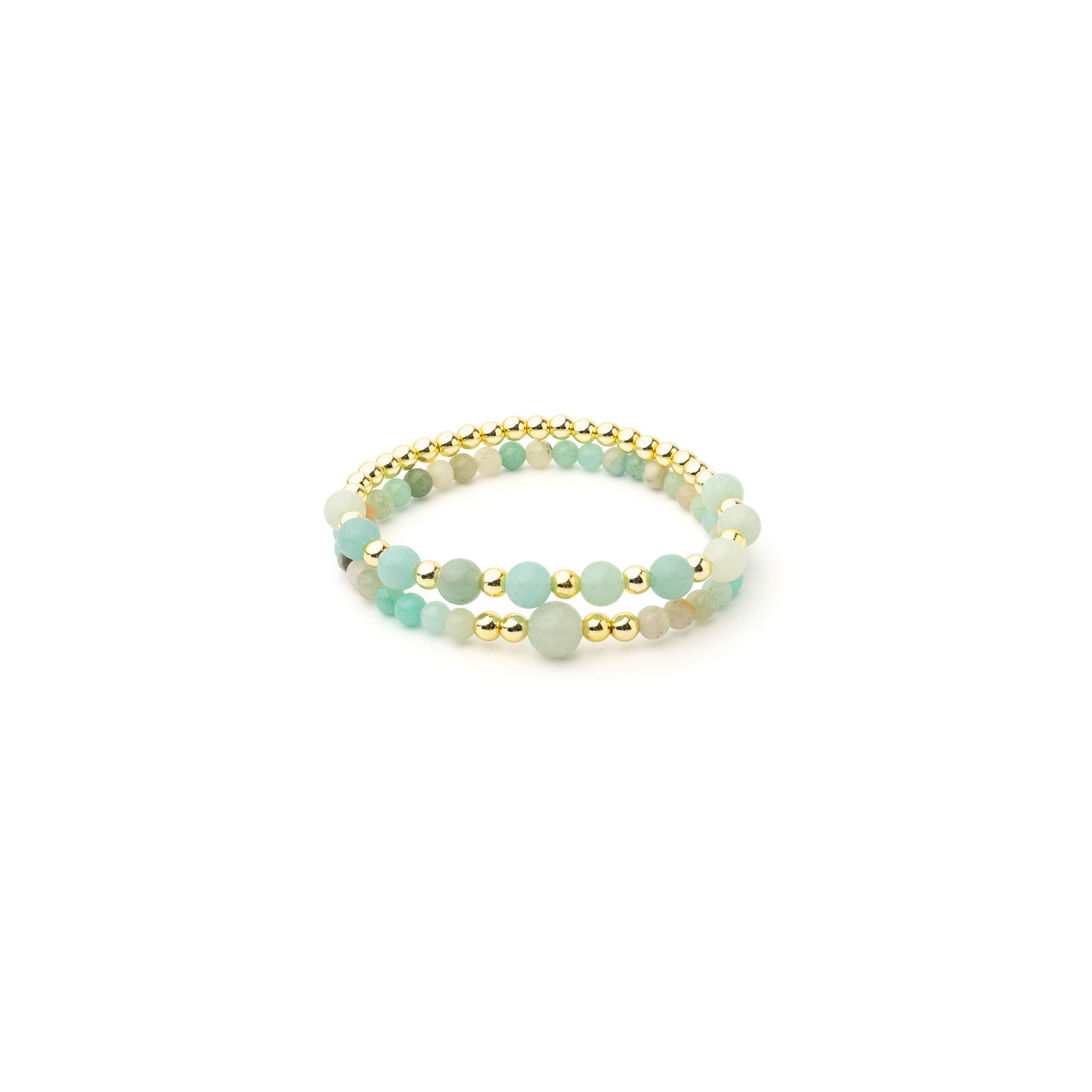 Bracelet amazonite & hématite