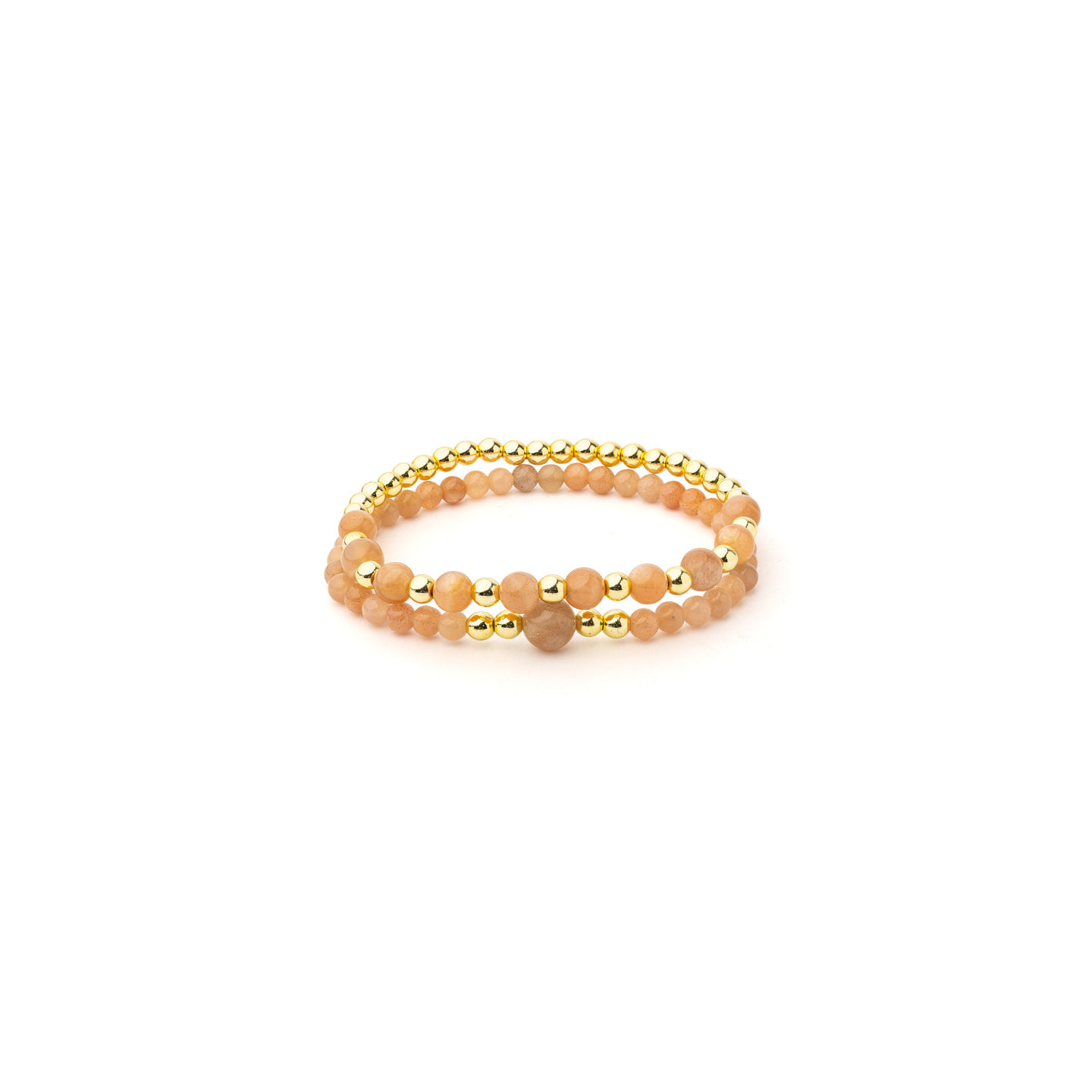 Bracelet pierre de soleil & hématite