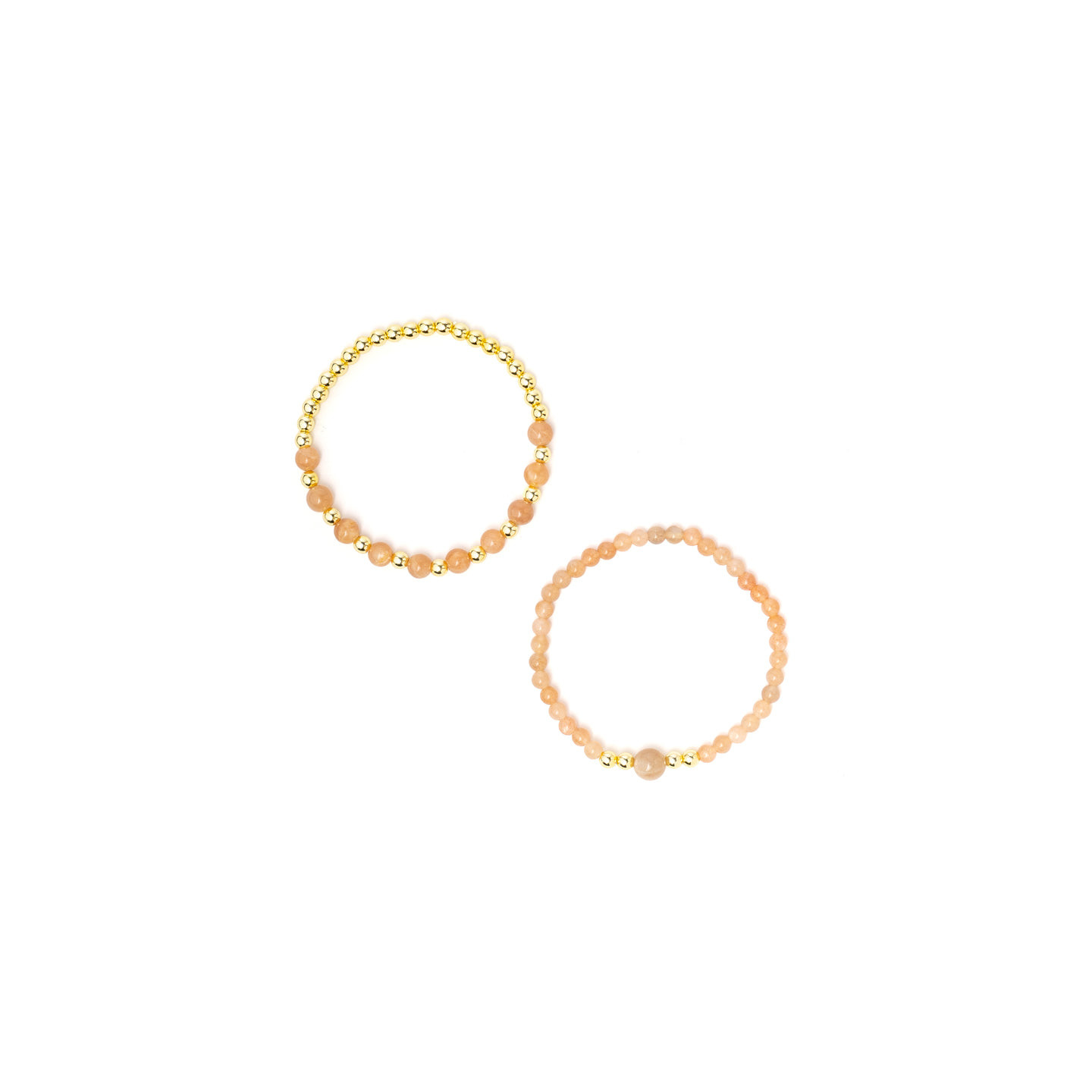 Bracelet pierre de soleil & hématite