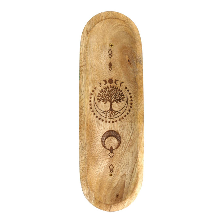 Porte-Encens Arbre de Vie Bois de Manguier