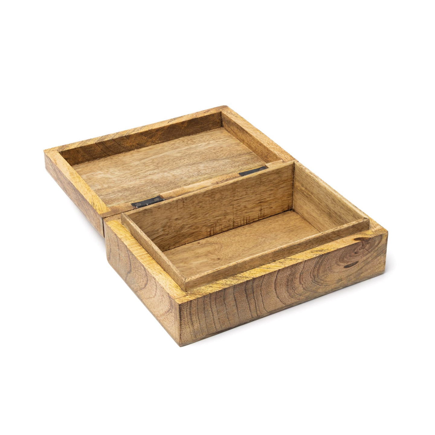 Boîte à Tarot Œil Omnivoyant Bois de Manguier blanchi