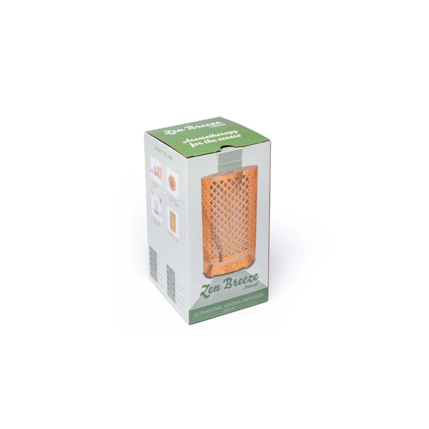 Diffuseur arôme ultrasonique Zen Breeze naturel | Pieralune