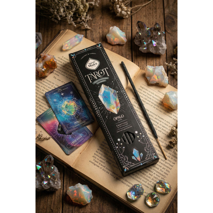 Sagrada Madre Tarot Gems encens Opale