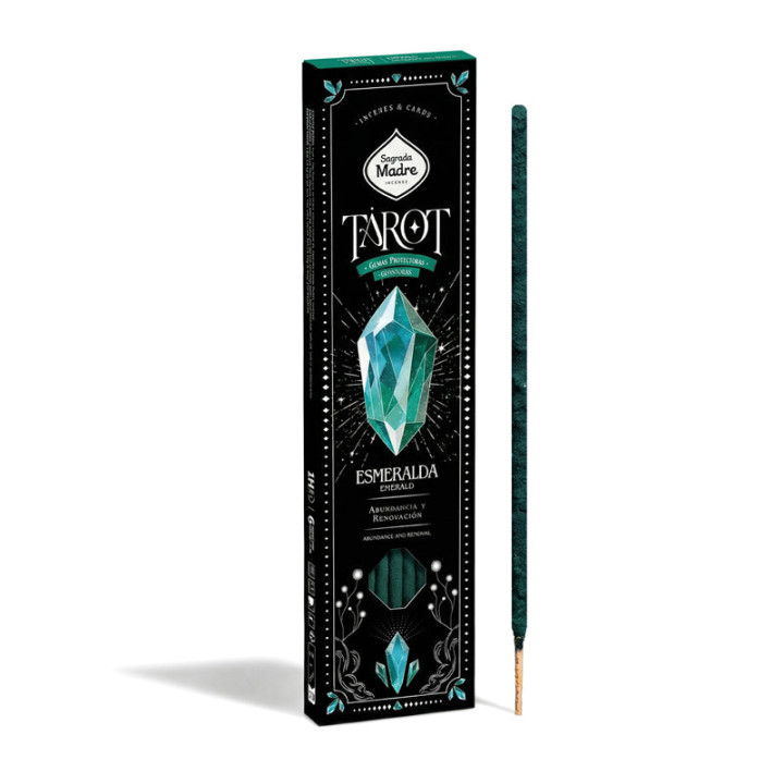 Sagrada Madre Tarot Gems encens Émeraude
