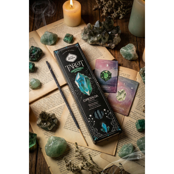 Sagrada Madre Tarot Gems encens Émeraude