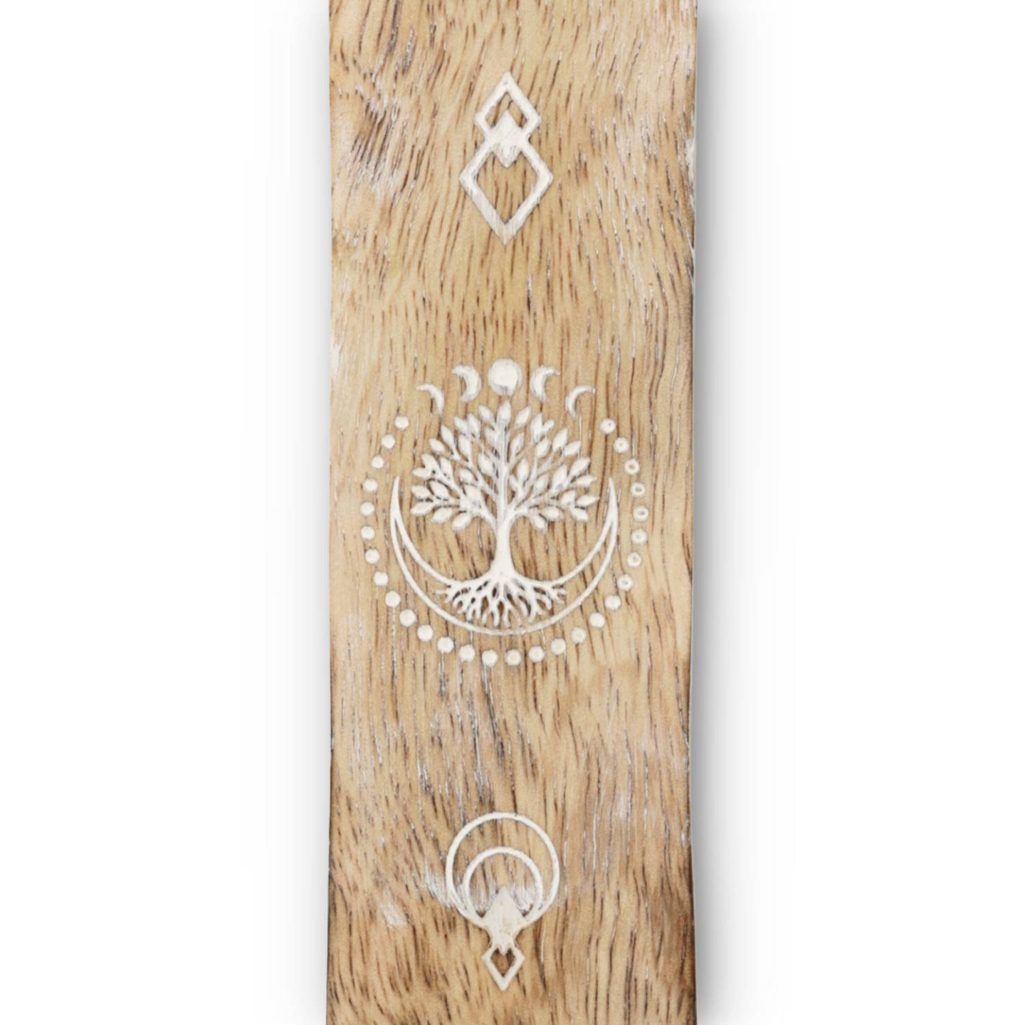 Porte-Encens Arbre de Vie Bois de Manguier blanchi
