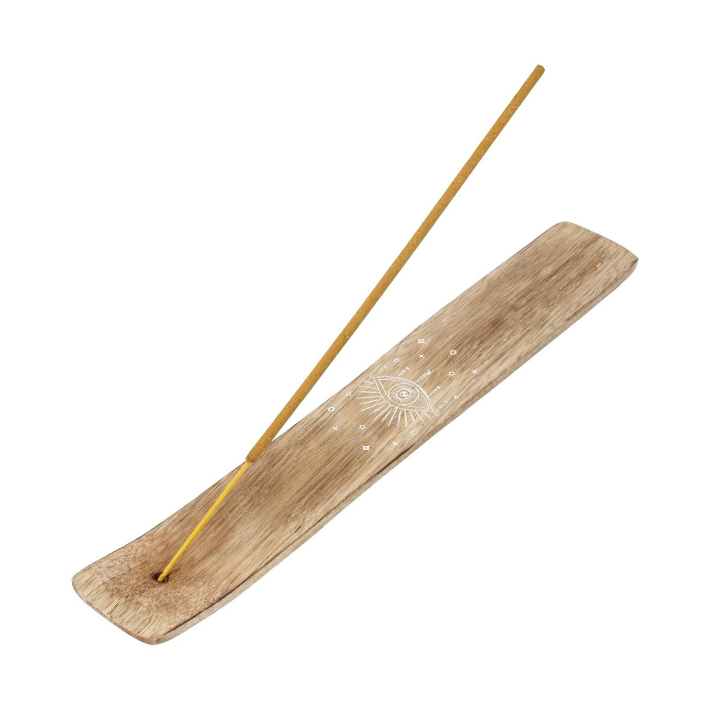 Porte-Encens Œil Omnivoyant Bois de Manguier blanchi