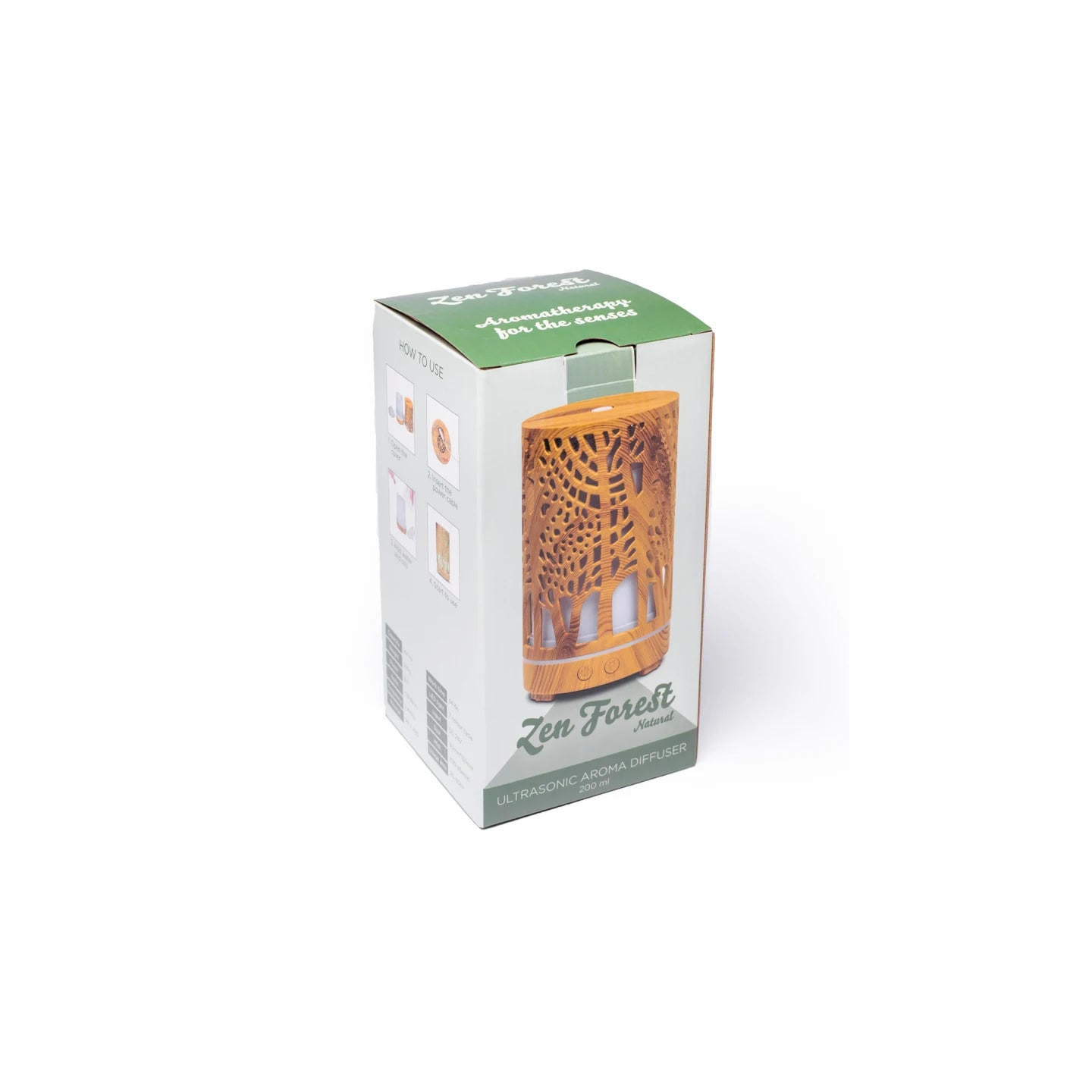 Diffuseur d'arôme ultrasonique Zen Forest naturel | Pieralune