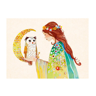 Cartes doubles Hibou de la sagesse