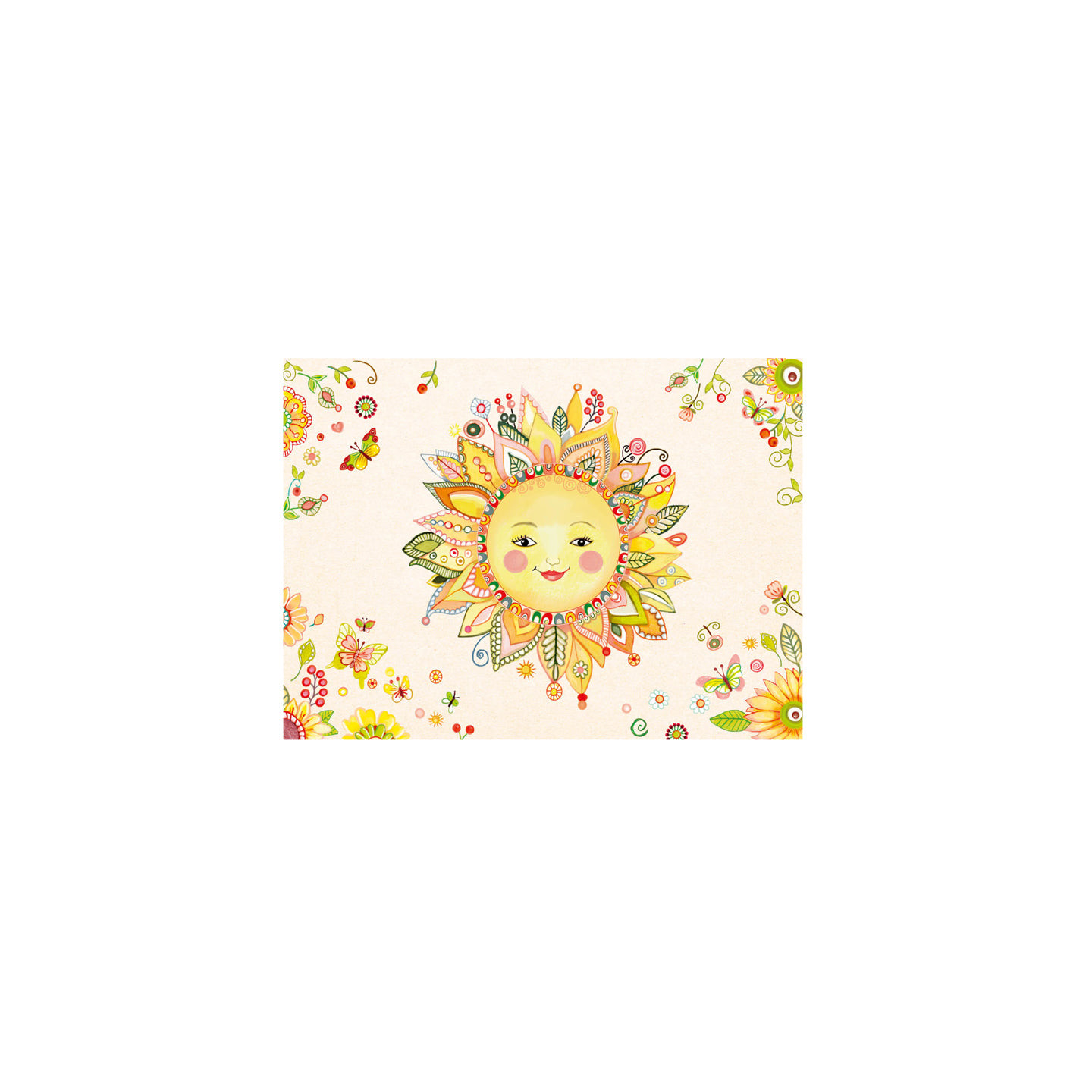 Cartes doubles Soleil d'été