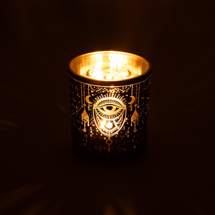 Photophore givré/métallique Mystical Eye of Providence
