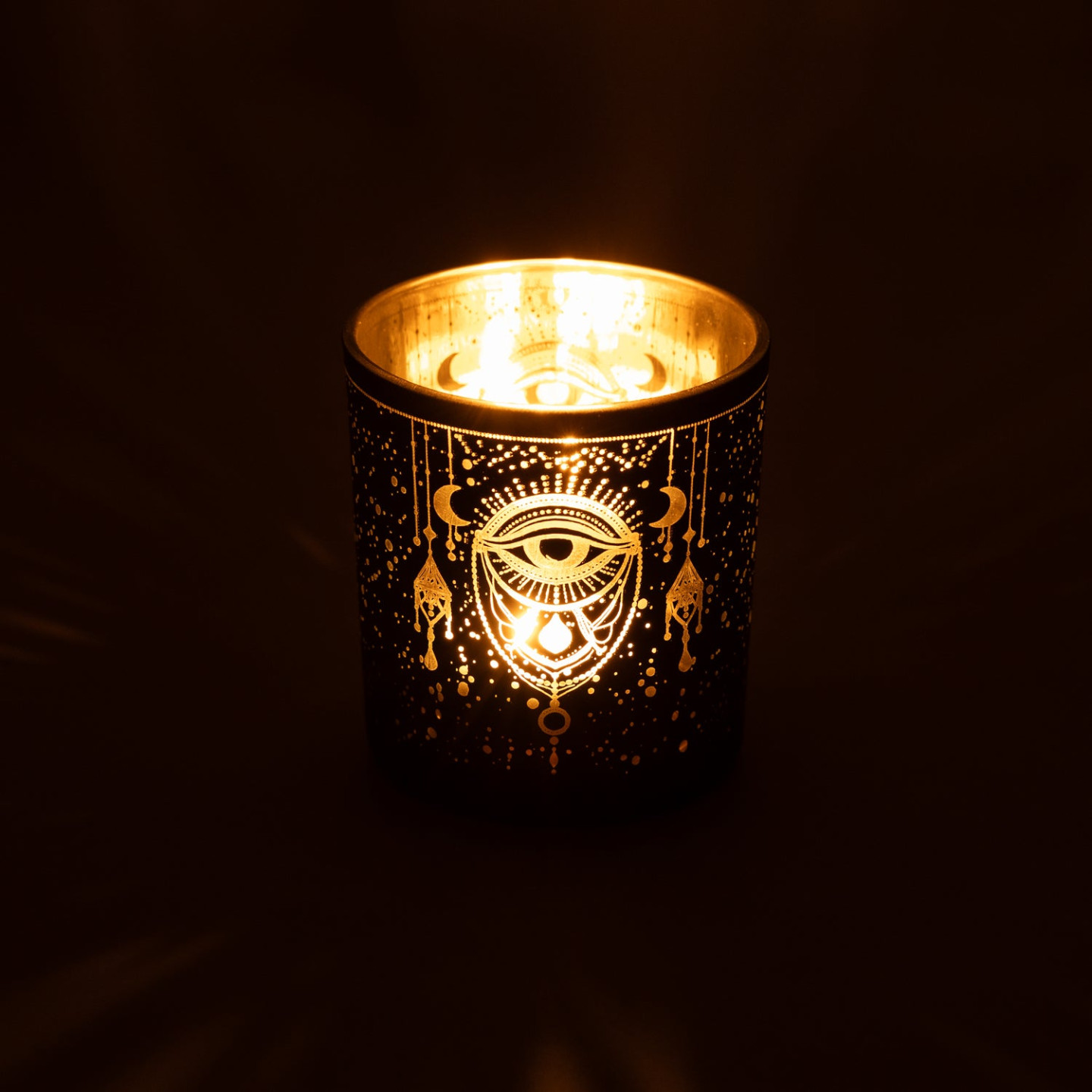 Photophore givré/métallique Mystical Eye of Providence