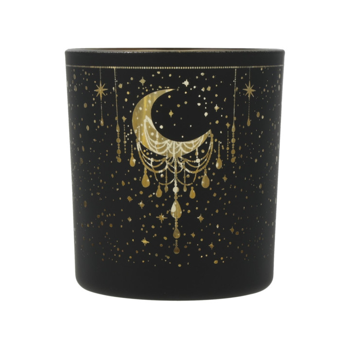 Photophore givré/métallique Mystical Crescent