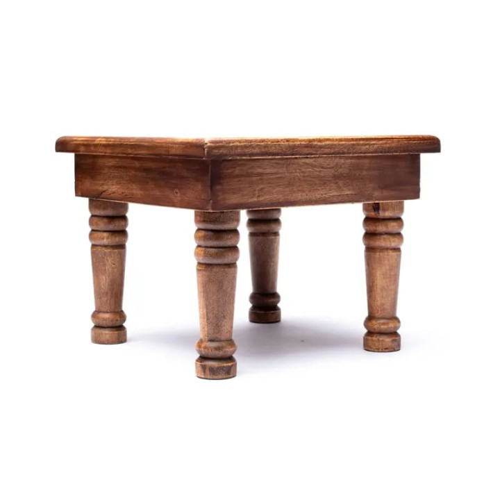 Table d'appoint en bois Fleur de vie | Pieralune