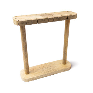 Présentoir à pendules bois de manguier rectangulaire Fleur de Vie