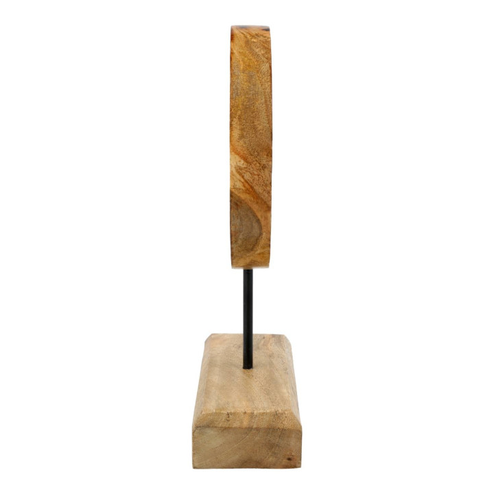 Deco Arbre de Vie bois de manguier avec aventurine verte sur socle